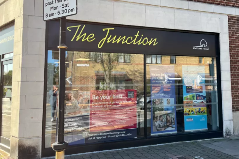 The Junction Leytonstone Family Hub window